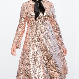 Rose Gold Sequin Eloquii Dress
